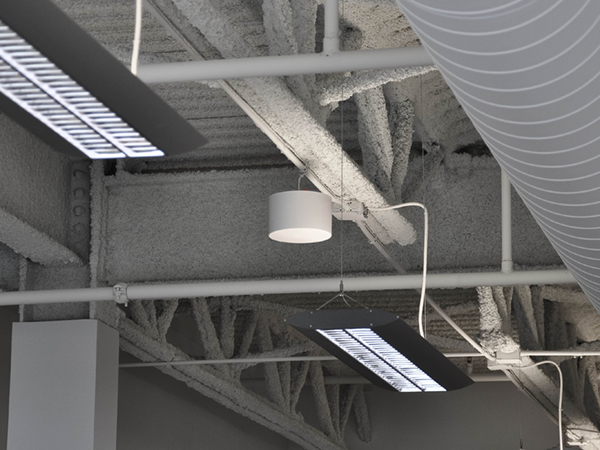 SMS-STR sound masking speaker open ceiling installation
